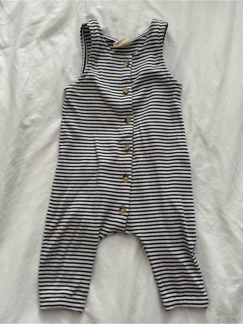 SIXX Striped Black & White Kids Romper3-6 months